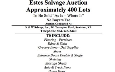 Wed November 13, 2019 N&W Salvage Auction