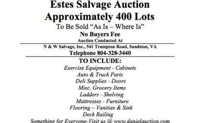 Wed August 5 2020 Estes Salvage Auction