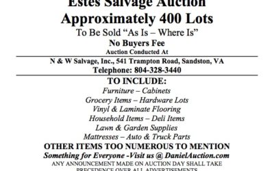 Wed February 10, 2021 Estes Salvage Auction