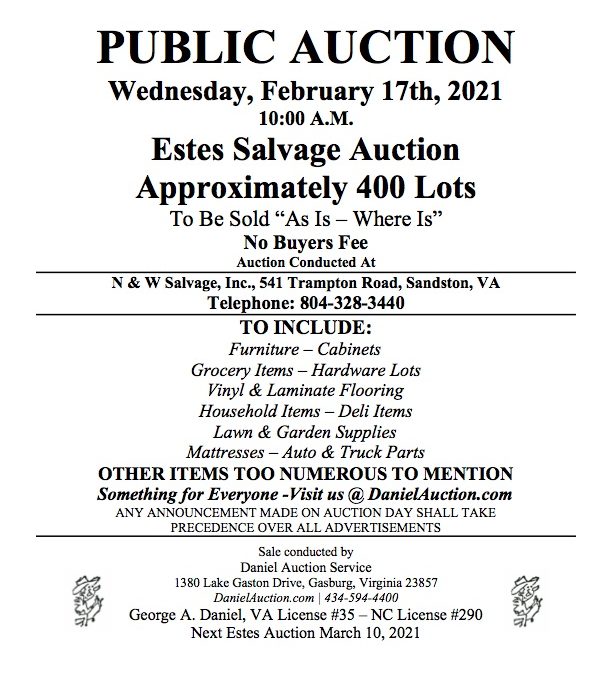Auction Handbill