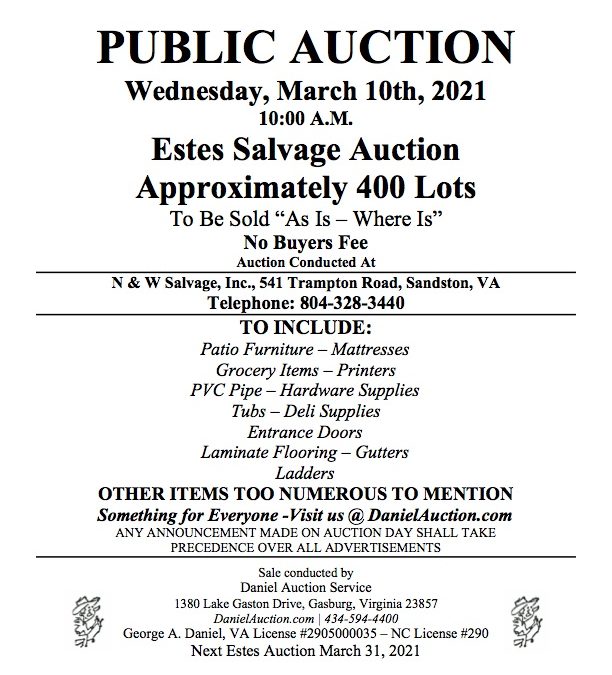 Auction handbill