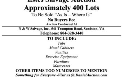 Wed. March 16, 2022 | Estes Salvage Auction