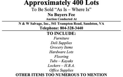  Wed. April 6, 2022 | Estes Salvage Auction