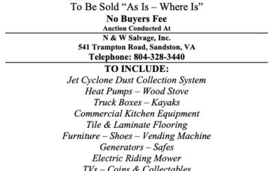 Wed. December 21, 2022 | N&W Salvage Auction     