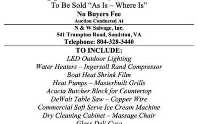 Wed. February 14, 2023 | N&W Salvage Auction