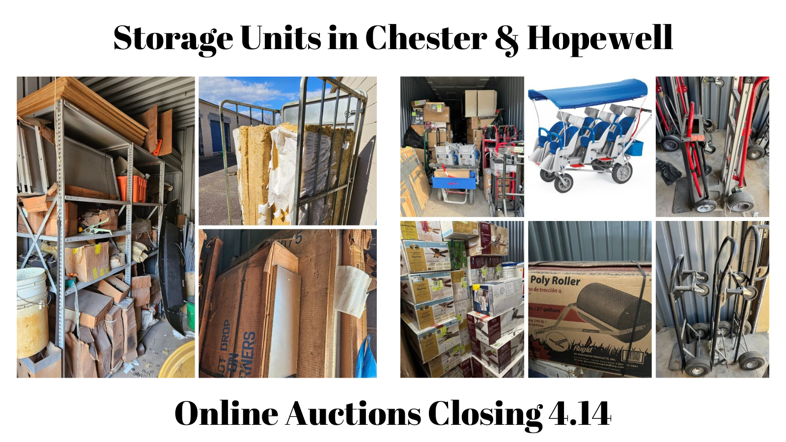 Daniel Auction Service | Online Storage Unit Auctions Chester Hopewell 4.14.24